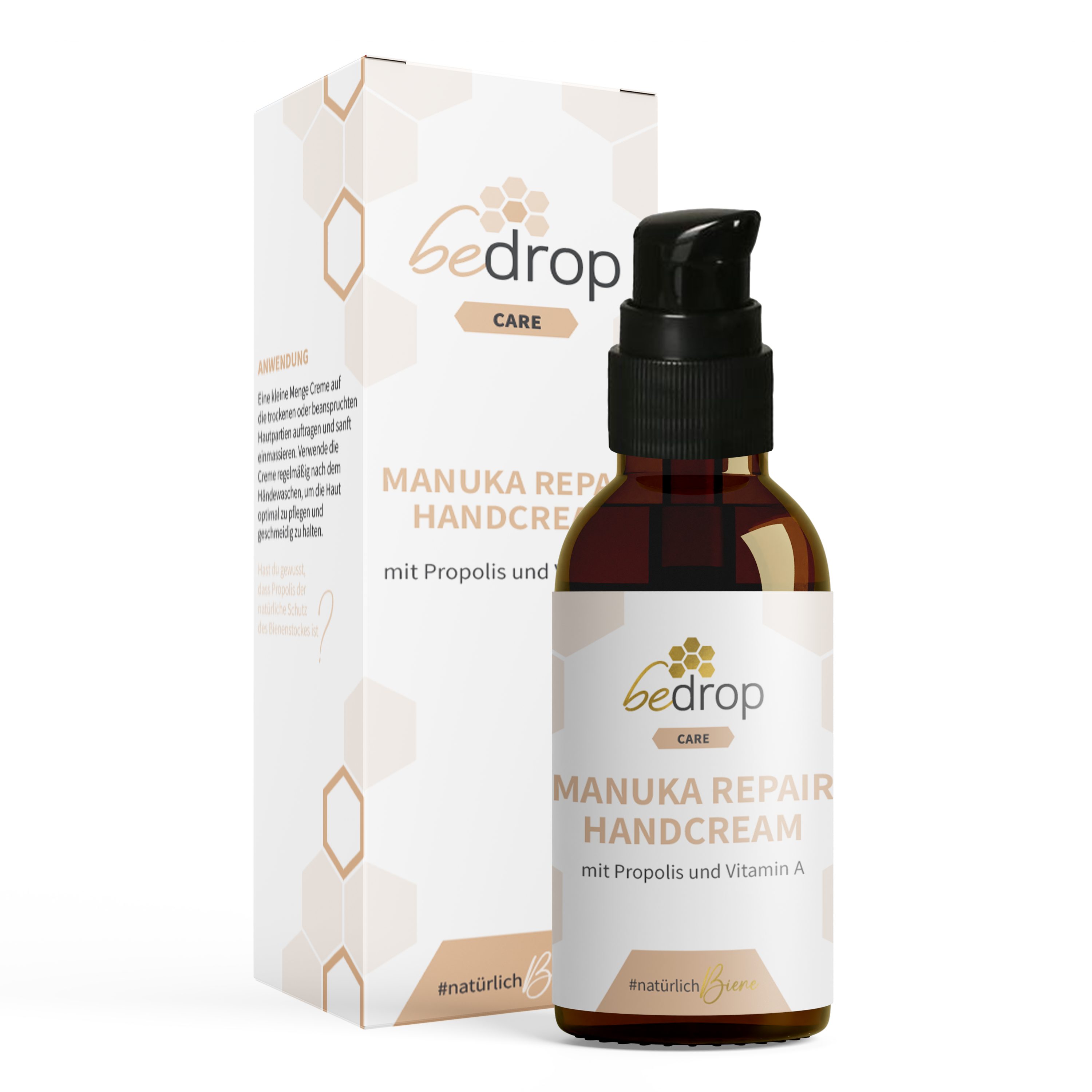 bedrop Handcreme Manuka Repair Handcream / Handcreme mit Manuka Honig und Propolis, Die Handcreme mit Manuka Honig für geschmeidige und gepflegte Hände