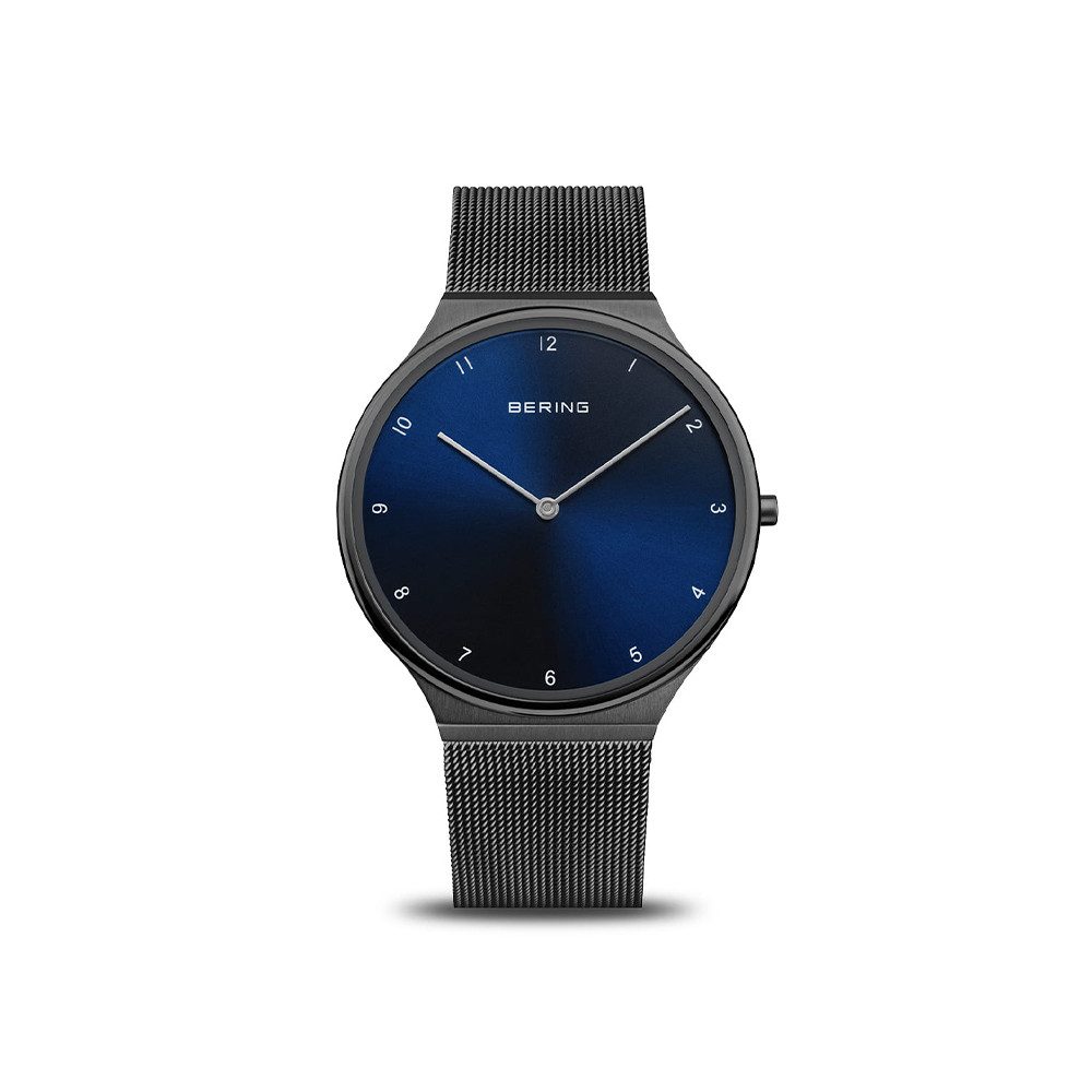 Quarzuhr Bering Ultra Slim schwarz poliert/gebürstet 18440-227 18440-227
