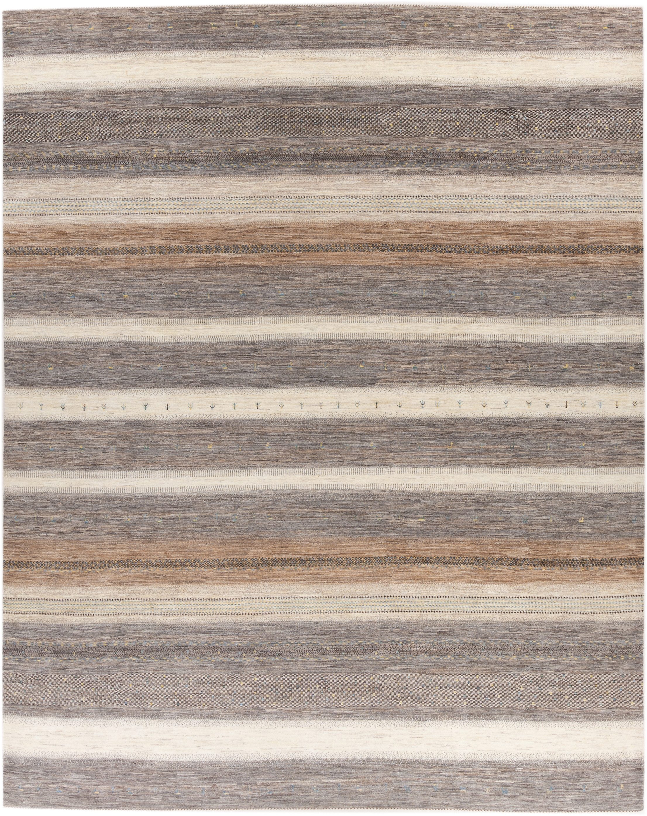 CABBEL Wollteppich Handgeknüpfter Perser Lori Wollteppich Beige Allover 395x495 cm, Rechteckig, Höhe: 20 mm, Handgeknüpftes Unikat aus 100% Wolle – langlebig und natürlich