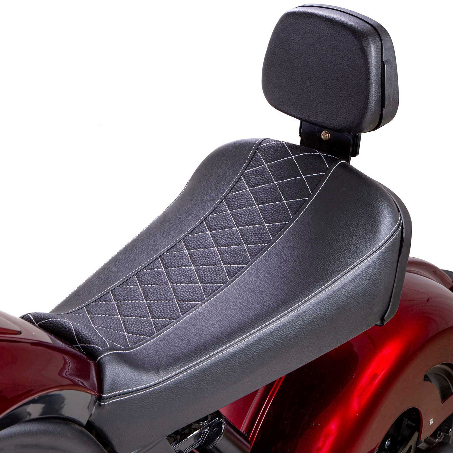 km/h, XL Scooters 45 Ah-Akku PRO, 45 SXT glänzend weinrot mit Chopper E-Motorroller