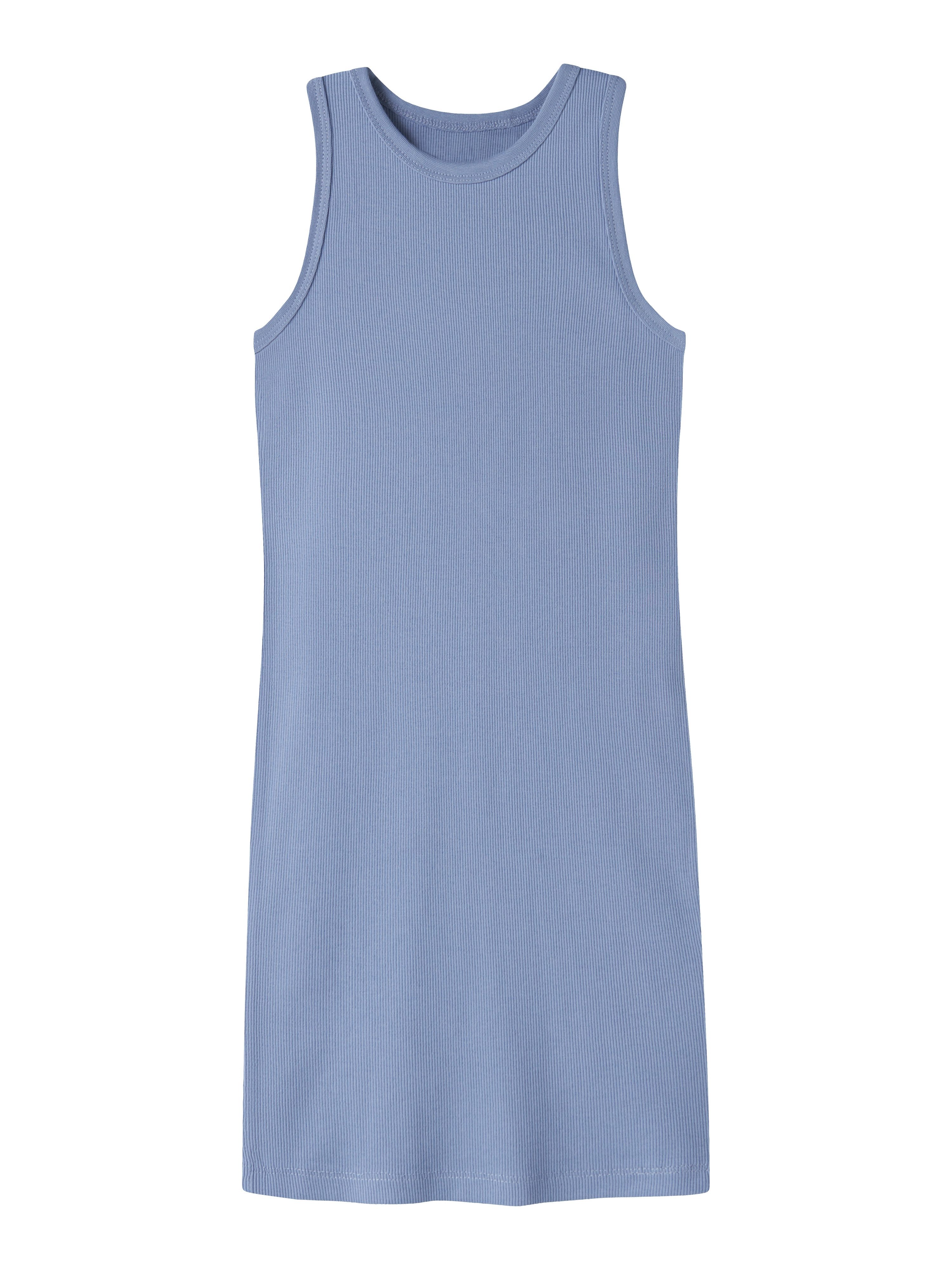 Name It Jerseykleid NKFNAKAL SL SLIM DRESS NOOS Baumwollmischung, Jersey Rippware