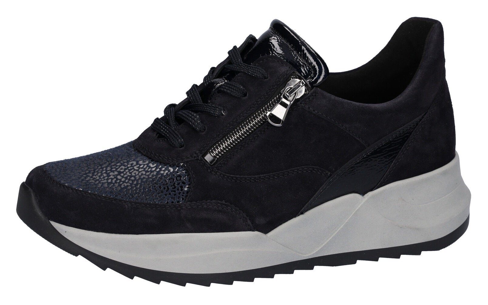 Waldläufer K-Bailey Soft Sneaker in extraweiter Schuhweite K nachtblau