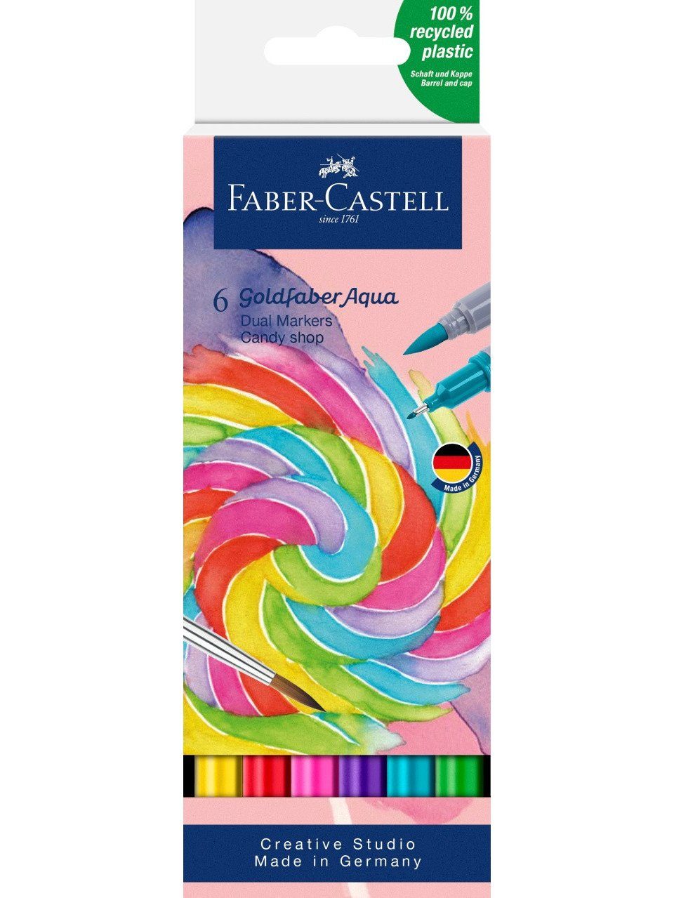 Faber-Castell Marker Faber-Castell Gofa Aqua Dual Marker Candy Shop 6er Set