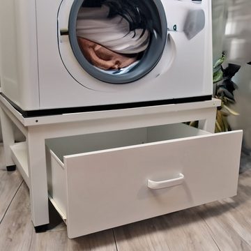 osoltus Waschmaschinenuntergestell Waschmaschinen Untergestell Podest für Waschmaschine Schublade SOFT
