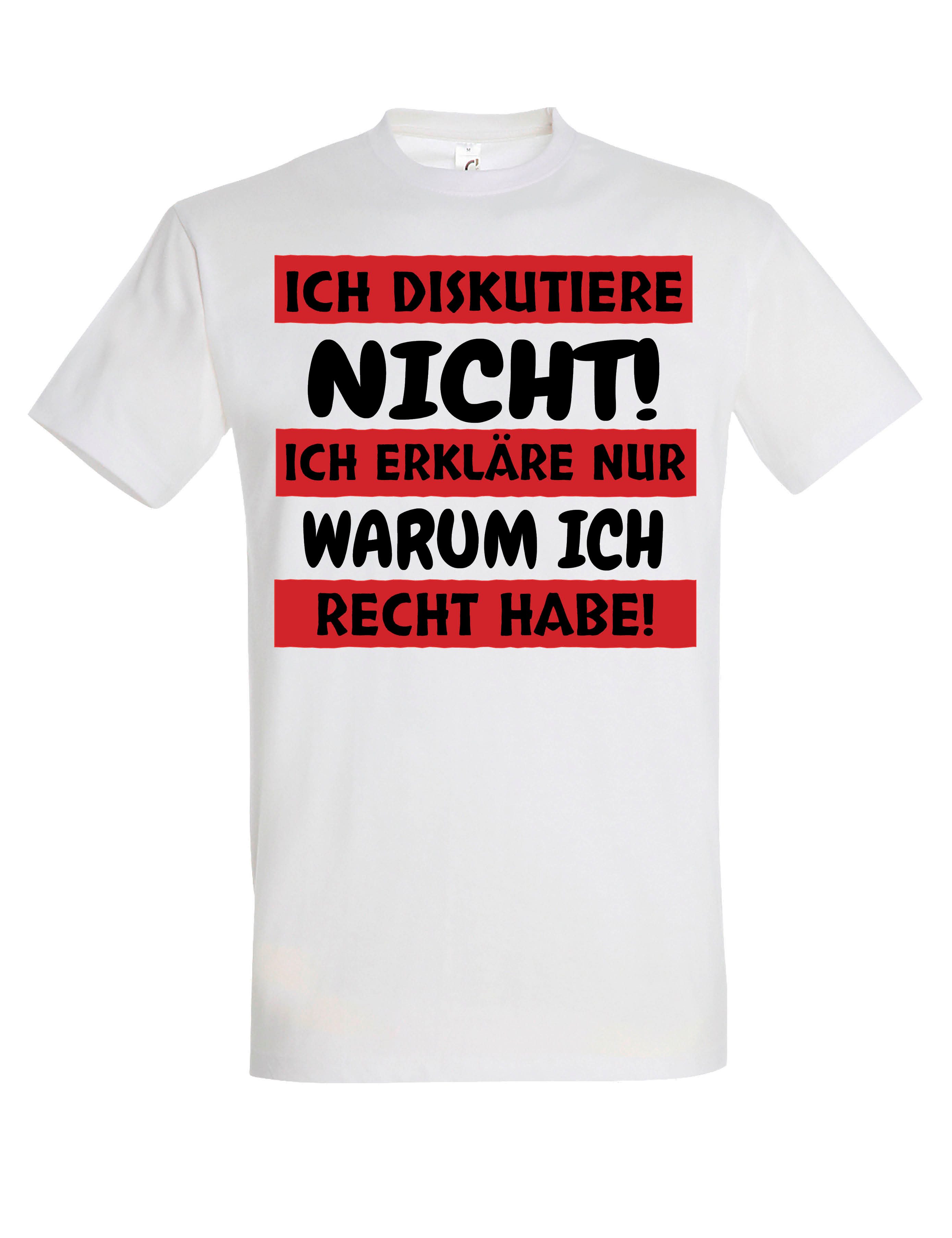 Youth Designz T-Shirt "Ich diskutiere nicht" günstig online kaufen