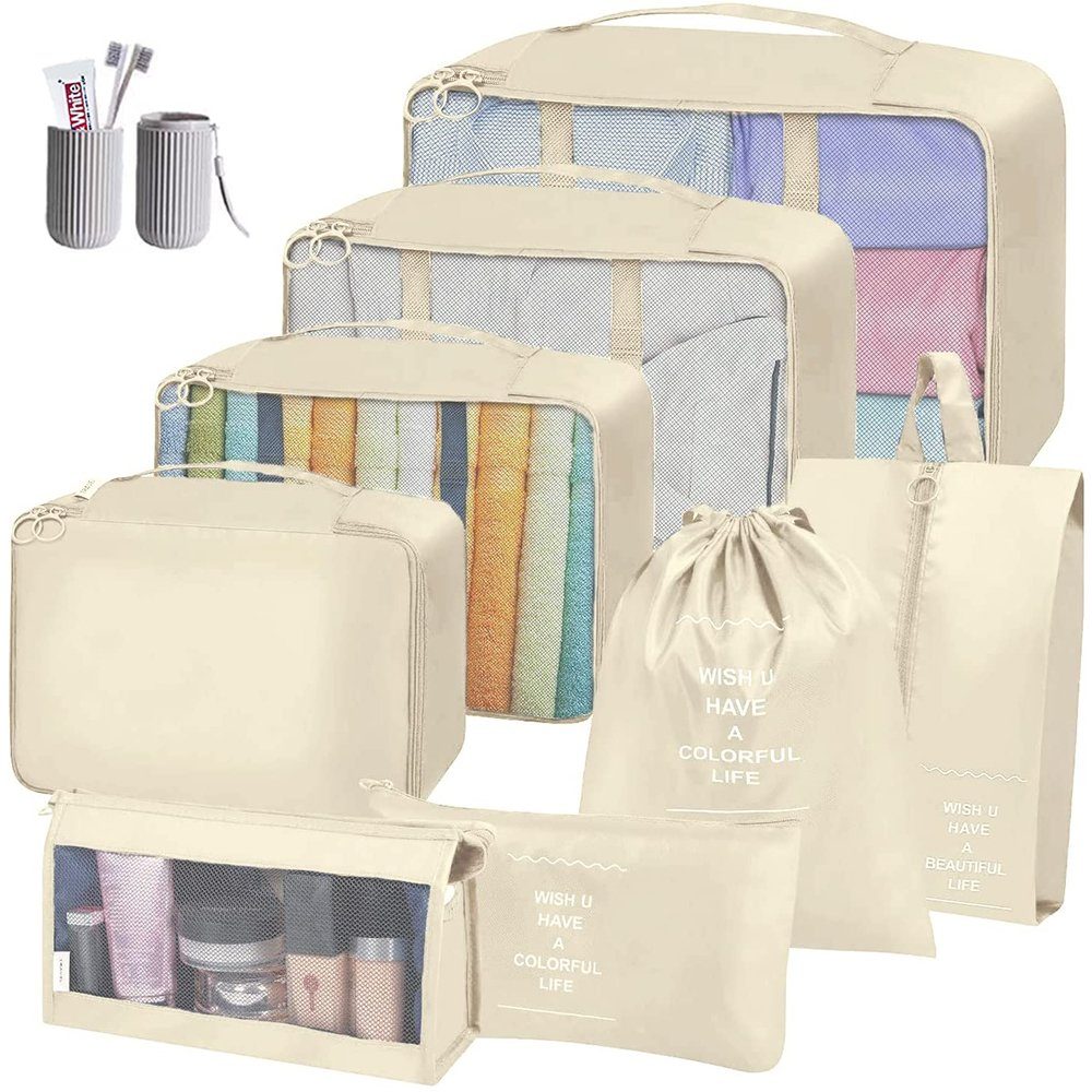 zggzerg Aufbewahrungsbox 9 Teilige Koffer Organizer, günstig online kaufen