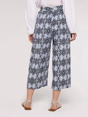 Apricot Culotte mit Ikat Muster, leger