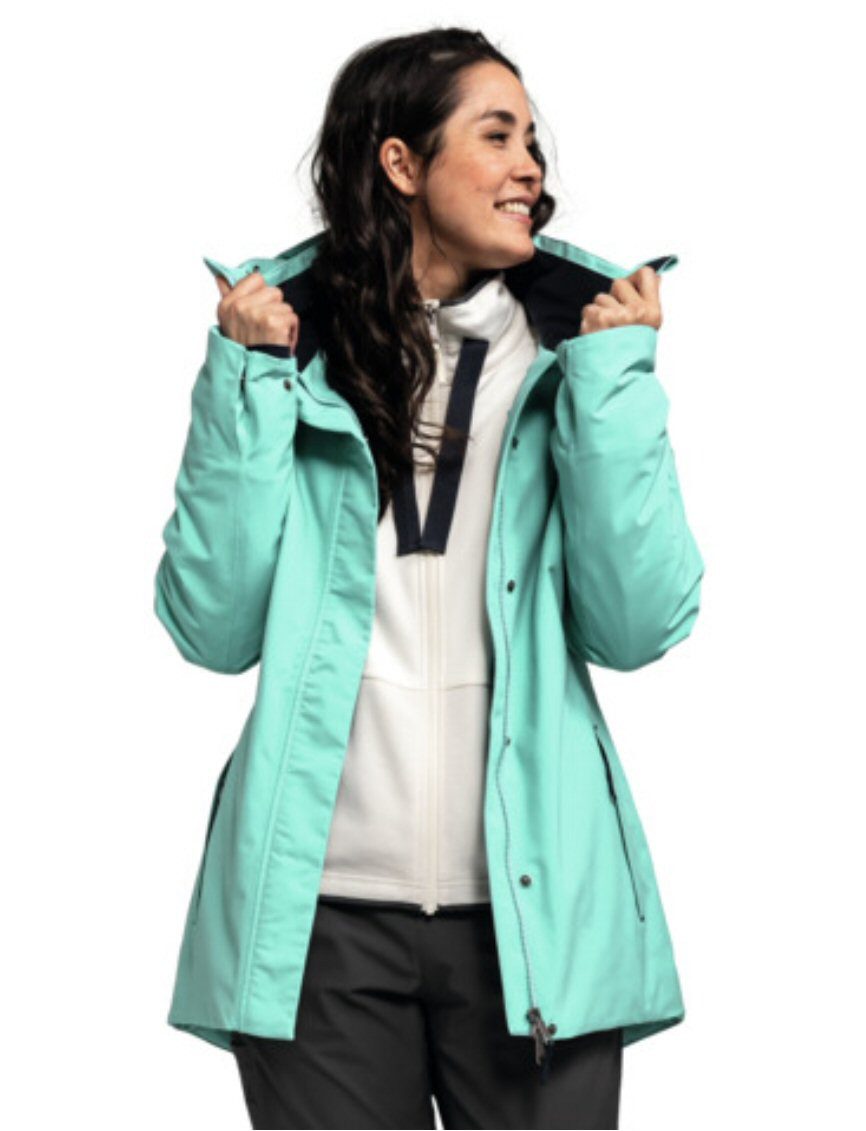 Schöffel Wintermantel Insulated Shoredrive Parka (wasser- und winddicht) aquablau Damen