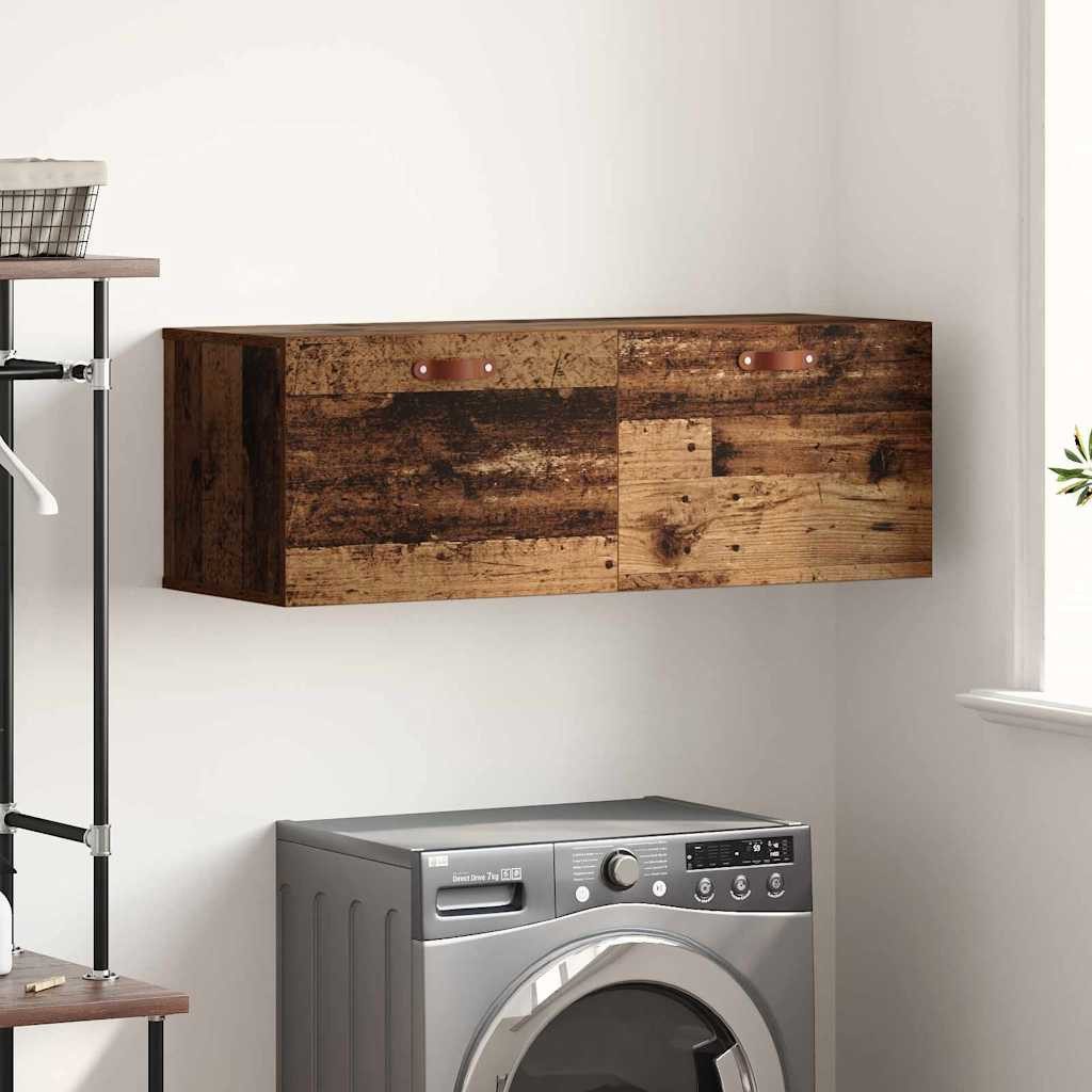 vidaXL Schranksystem Wandschrank 100 x 36,5 x 35 cm Holzwerkstoff Altholz (1-St)