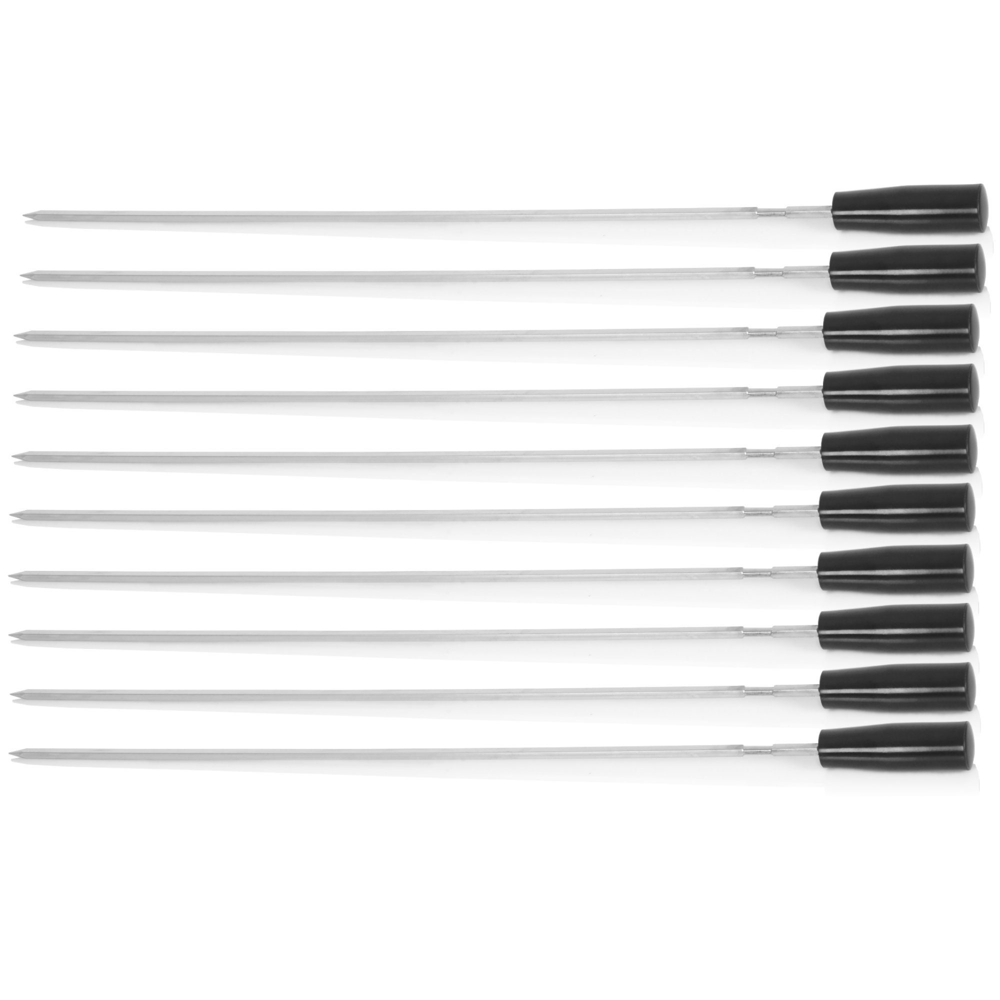 BBQ-Toro Schaschlikspieße Edelstahl Grillspieße (10 Stk), 54 cm Ersatz Spieße für Spießdreher