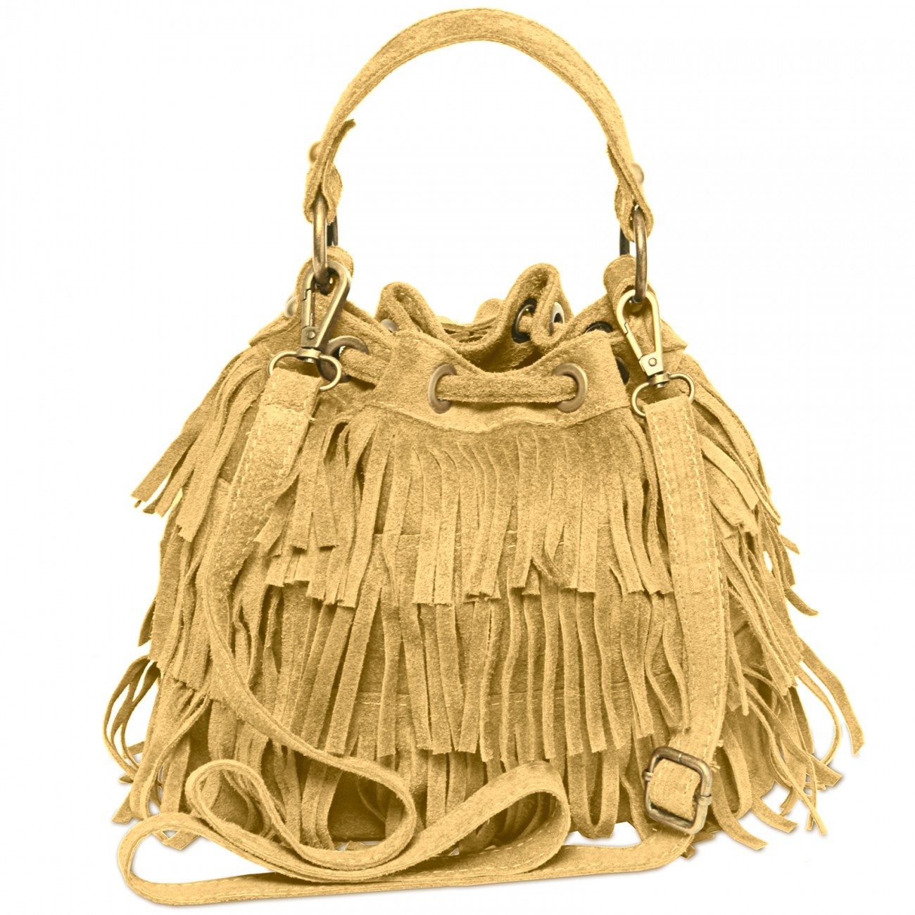Caspar Henkeltasche CASPAR TL677 Damen Wildleder günstig online kaufen
