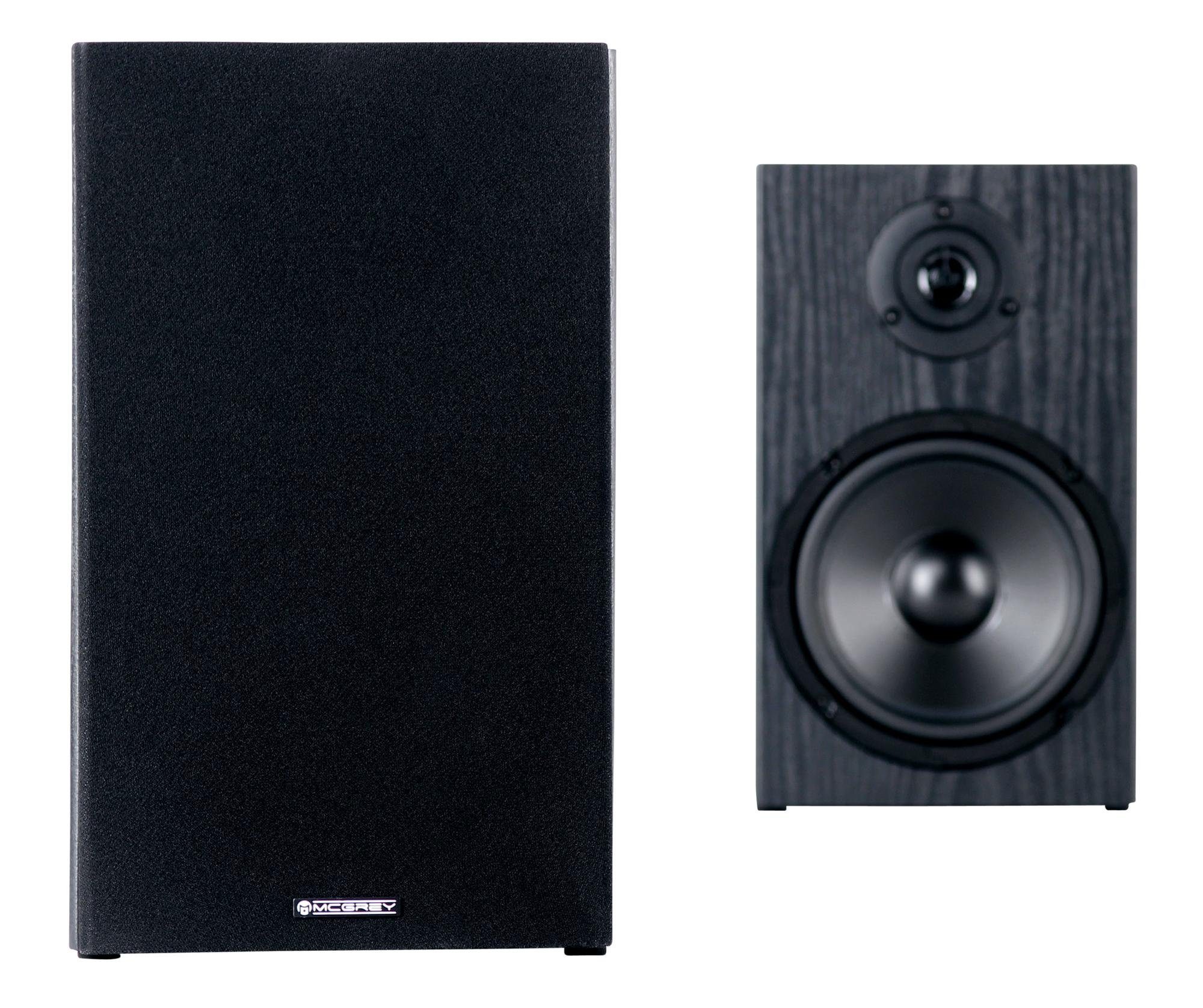 McGrey BSS-265 6,5" HiFi Lautsprecher - 2-Wege-System Regal-Lautsprecher (80 W, HiFi-Boxen auch als Wandlautsprecher)