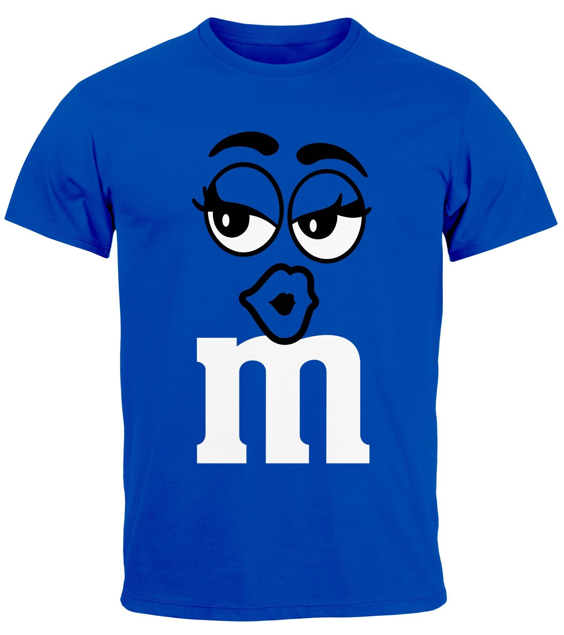 Print-Shirt Herren T-Shirt Fasching Karneval M Aufdruck Gruppen- Kostüm