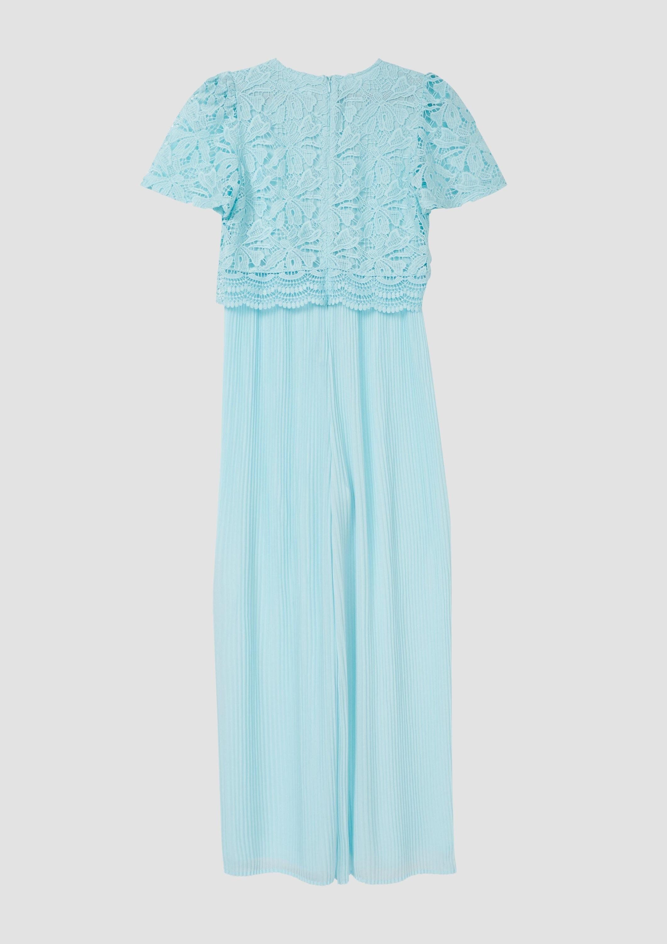 s.Oliver Jumpsuit Overall Overall mit Spitze und Plissee