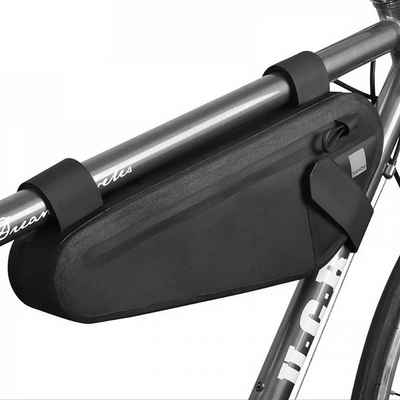 Sahoo Fahrradtasche Fahrradtasche unter dem Fahrradrahmen mit Reißverschluss 2L schwarz