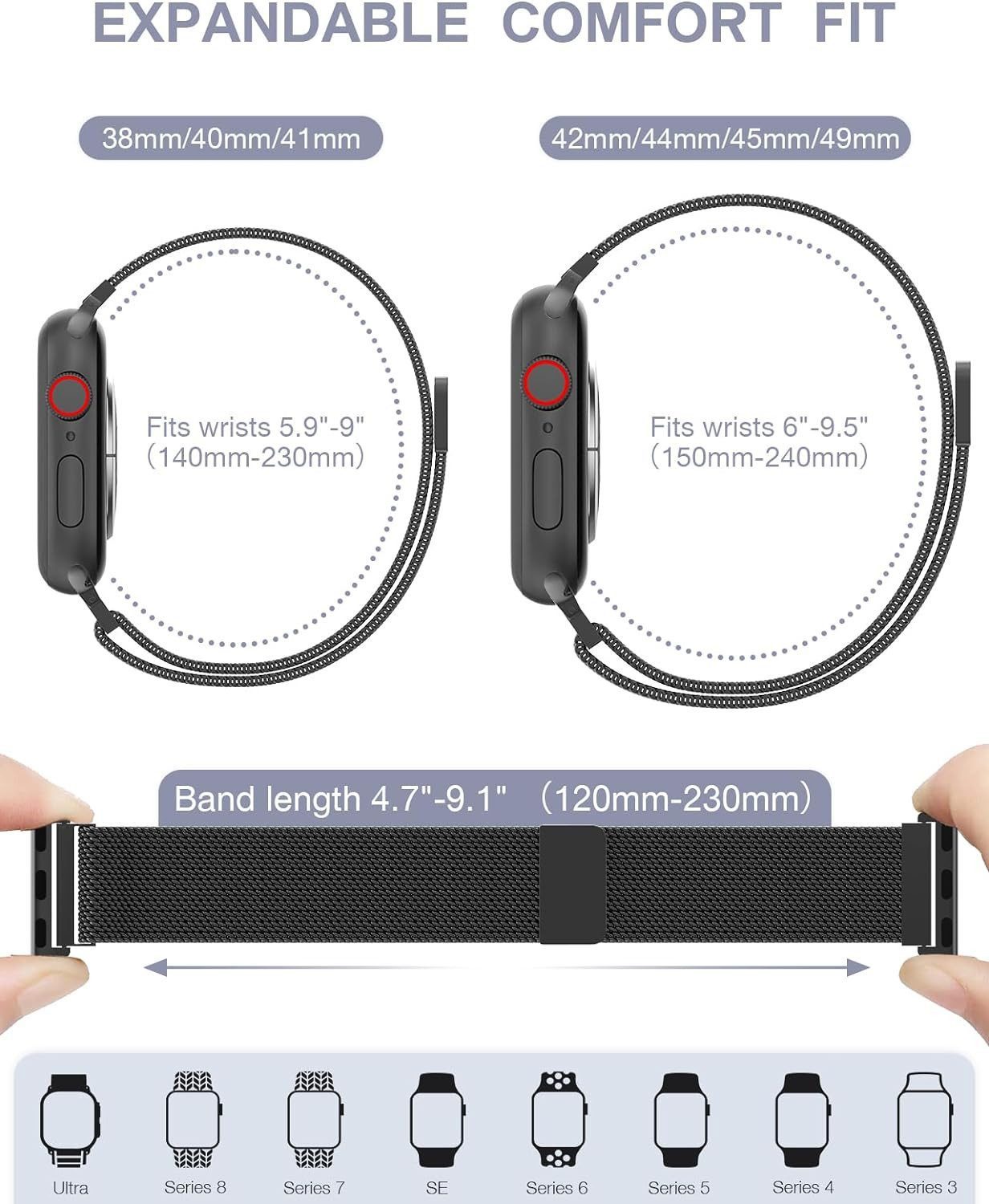 Widmann-Shop Smartwatch-Armband Apple Watch Armband Band Series Ultra 11 10 günstig online kaufen