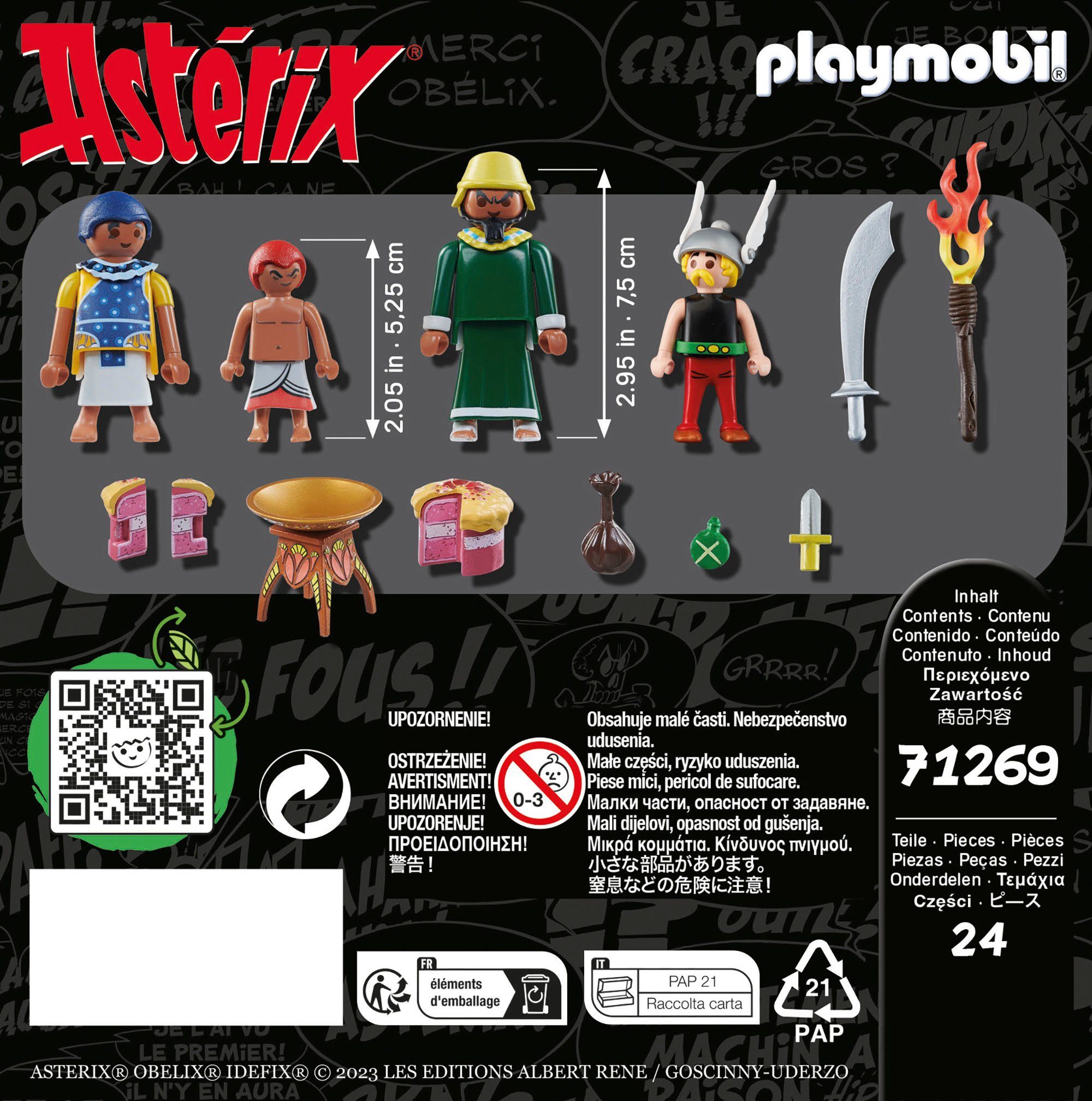 Europe Torte (24 vergiftete Konstruktions-Spielset Asterix, Playmobil® Pyradonis' (71269), Made in St),
