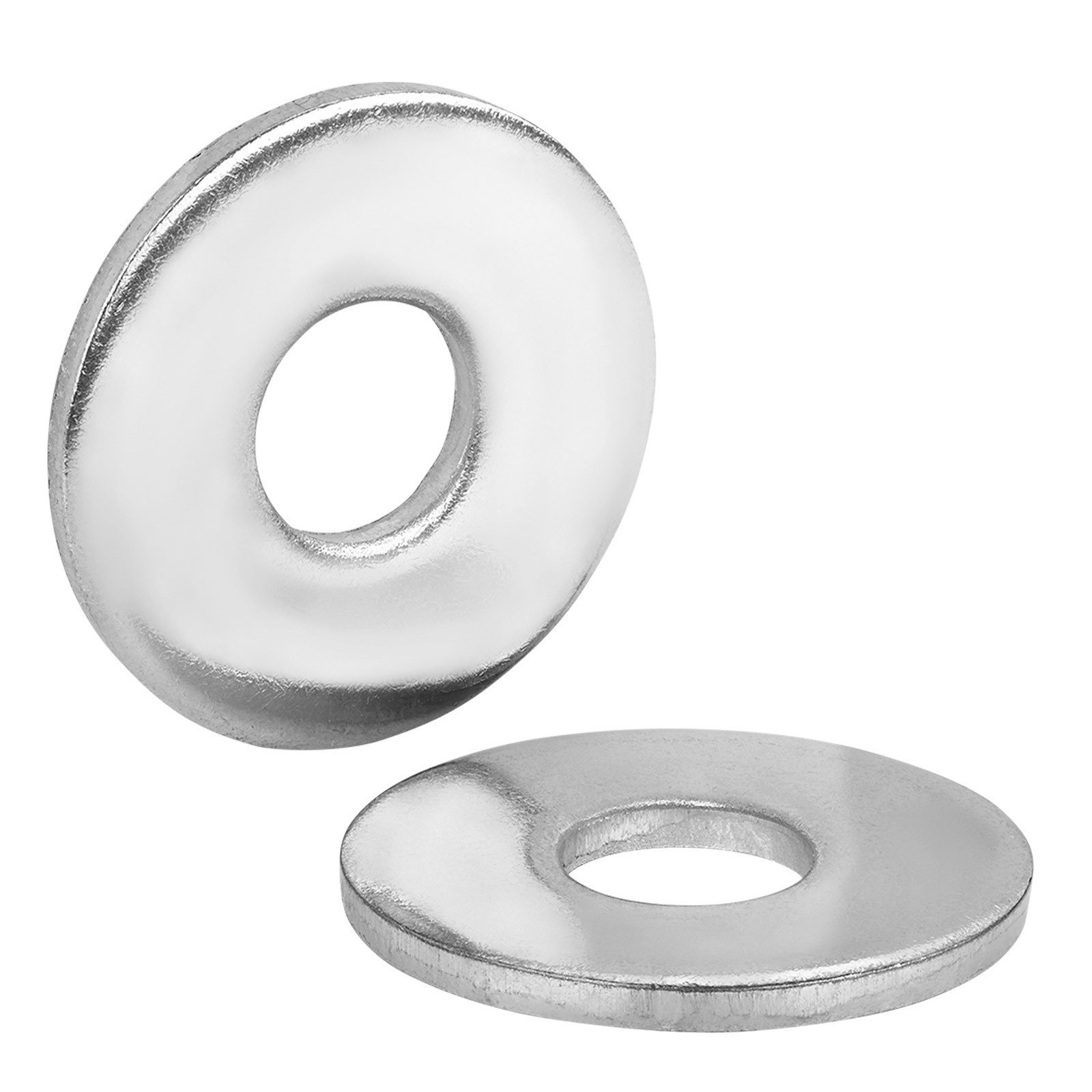SO-TECH® Unterlegscheibe Karosseriescheiben U-Scheiben M3-M12 Edelstahl SS304 V2A, 100-St., M6 Ø 18 x 1,6 mm, DIN 9021 rostfrei & korrosionsbeständig