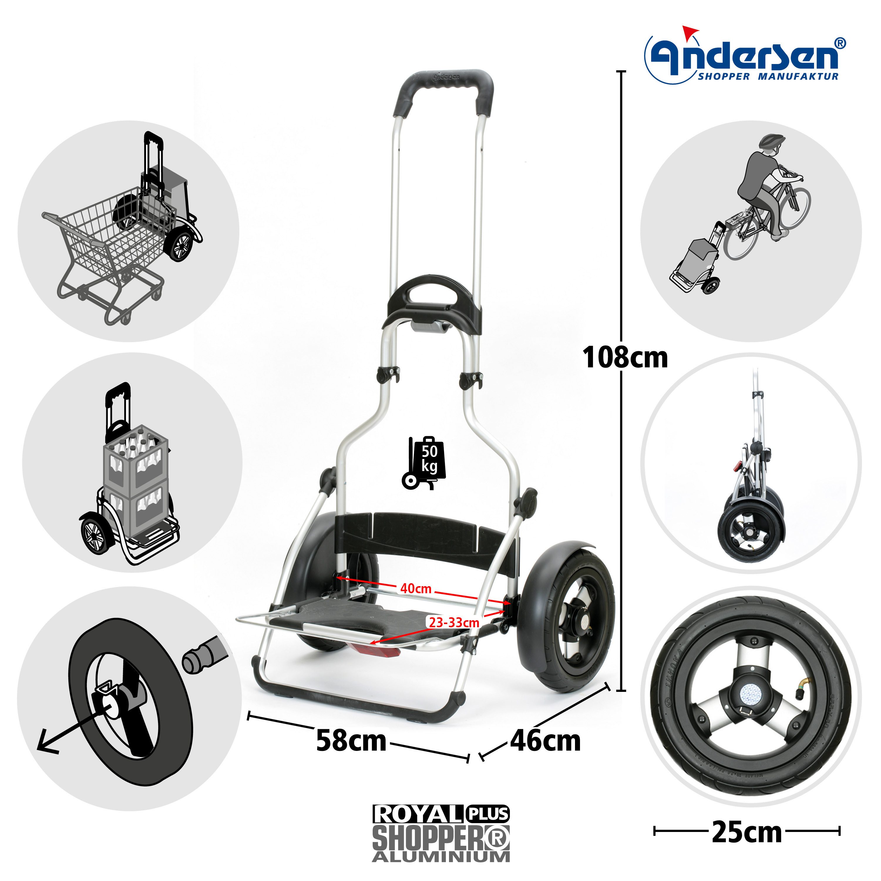 Andersen Einkaufsshopper Royal Shopper Plus mit günstig online kaufen