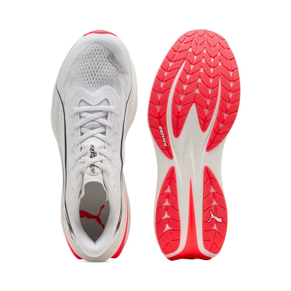 PUMA Deviate Pure Nitro (Dämpfung) weiss/rot Herren Laufschuh – Bild 4 von 5
