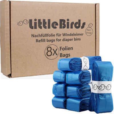 Little Birds Відра для підгузників Premium Nachfüllfolien kompatibel mit Відра для підгузників Angelcare & Spross