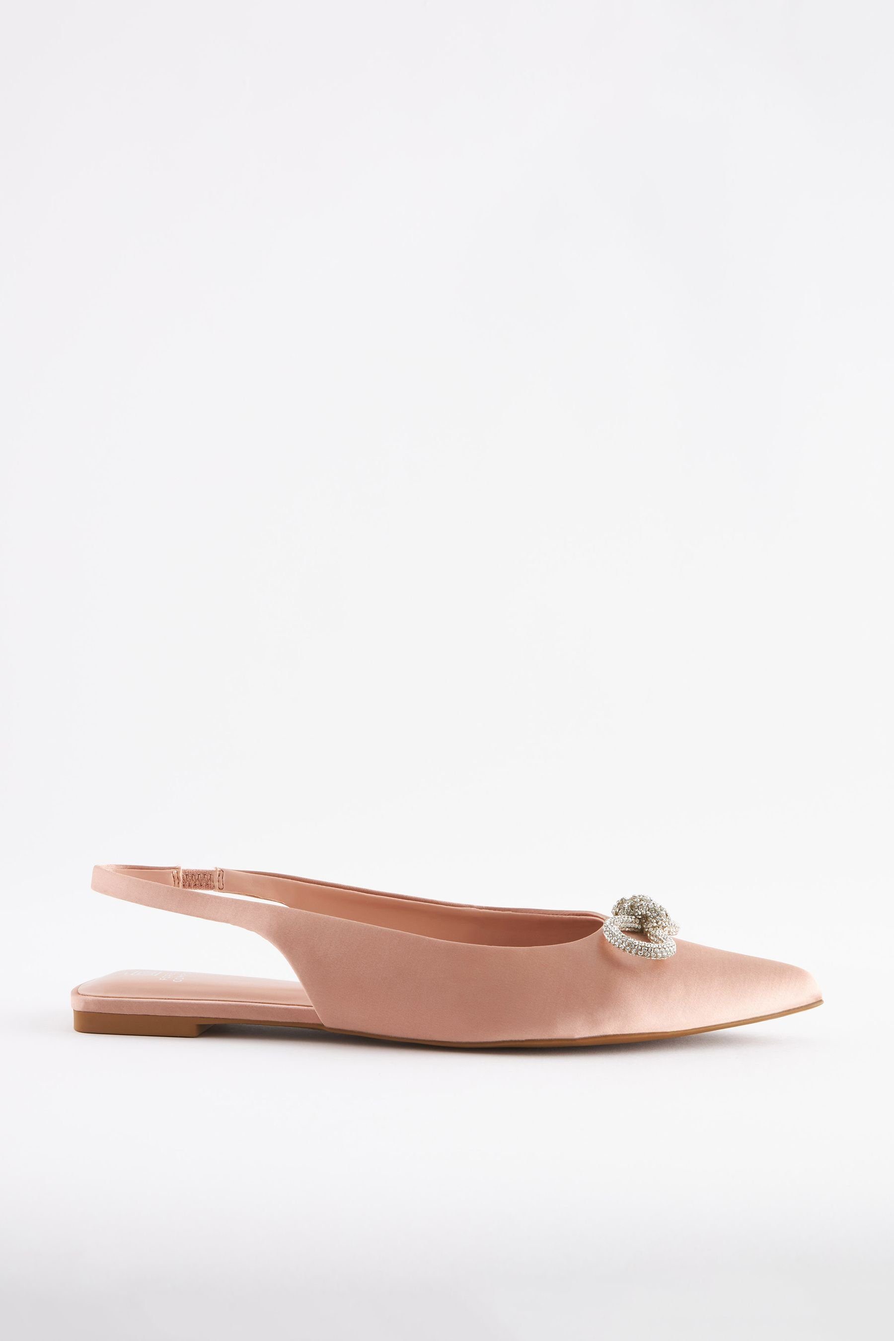 Next Forever Comfort® Fersenriemen-Schuhe mit Schleife Slingsandale (1-tlg) Nougat Pink