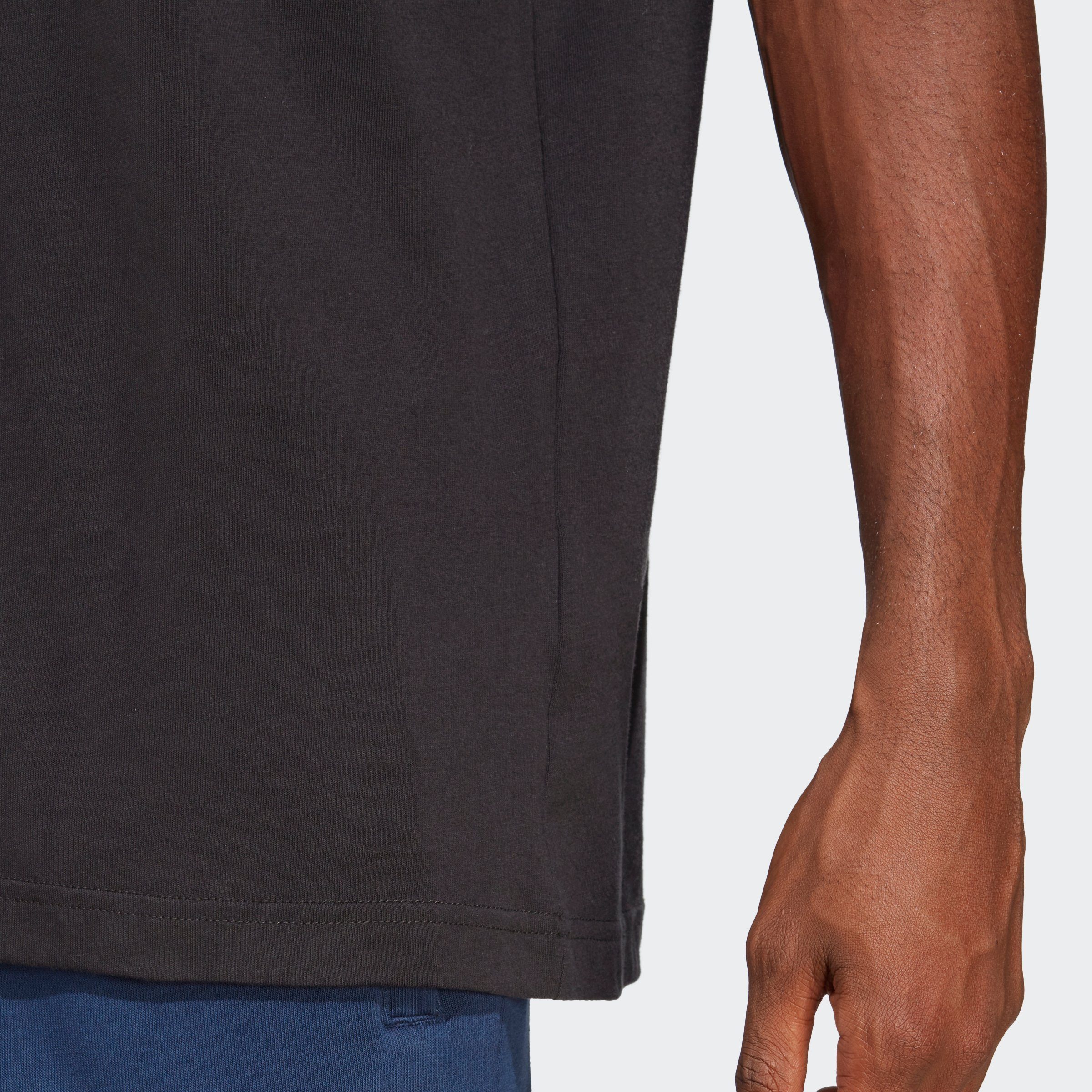 ESSENTIALS adidas Black T-Shirt Originals TREFOIL