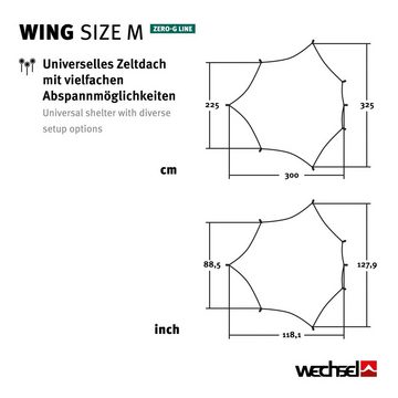 Wechsel Sonnensegel Tarp Wing M Zero-G Camping Sonnensegel, Vor Zelt Dach Plane Regenschutz