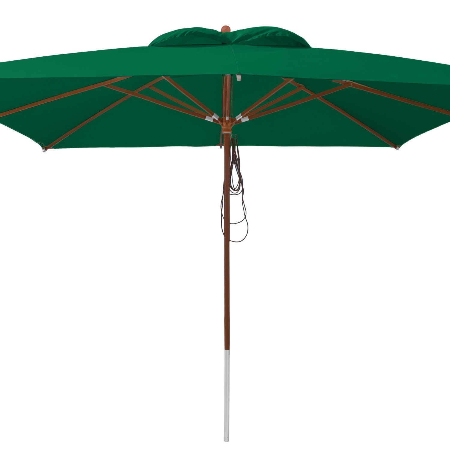 anndora-sonnenschirm Sonnenschirm 4x4 Meter quadratisch Winddach, LxB: 400,00x400,00 cm, wasserabweisende Oberflächenbeschichtung