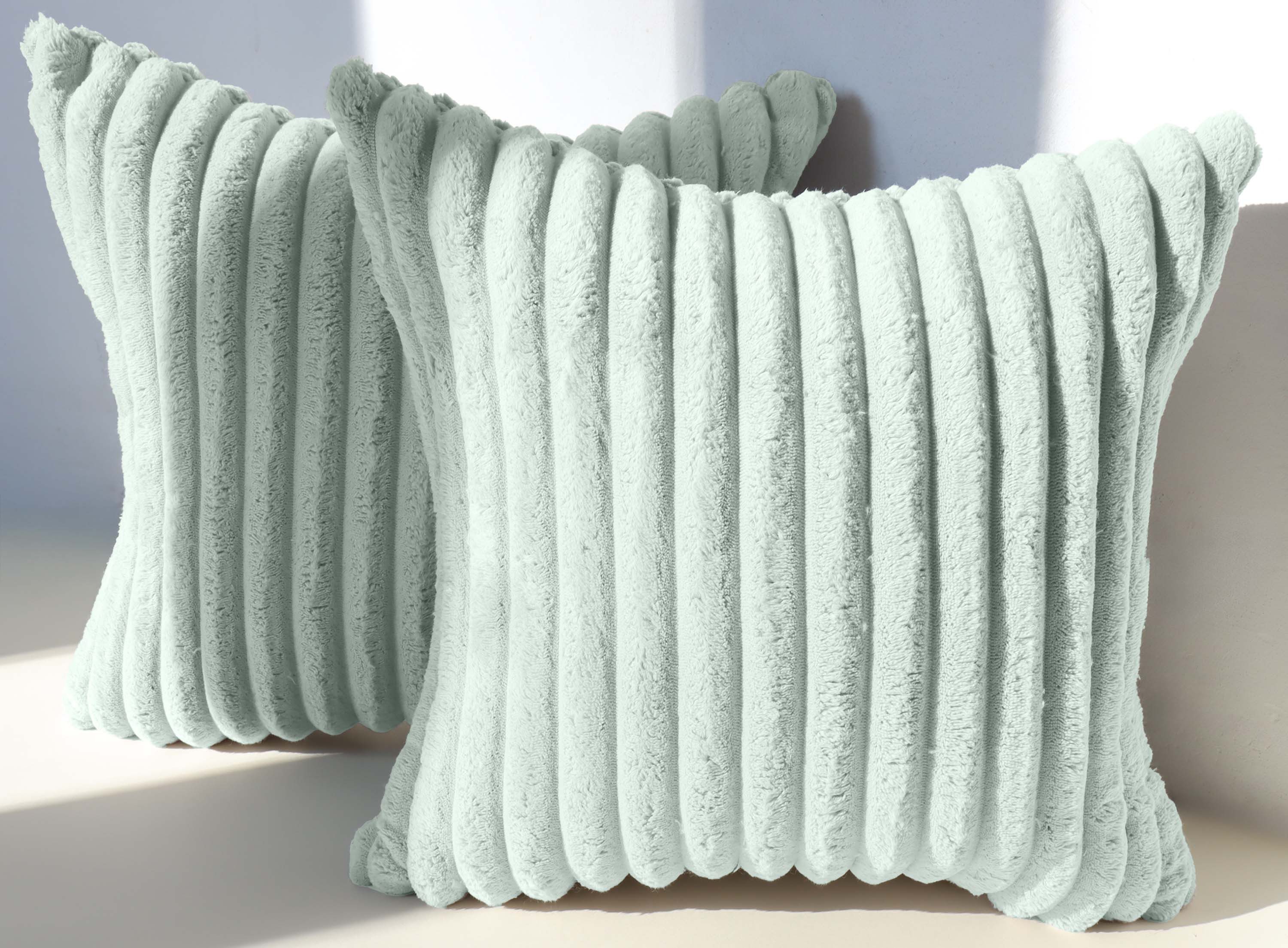 Amilian Kissenbezüge 2er Set - Dekokissenbezug - Kissenhüllen - Zierkissenbezüge, (2 Stück), (40x40 cm) Kissenbezug für Sofa, Dekokissen, Kissen, Zierkissen