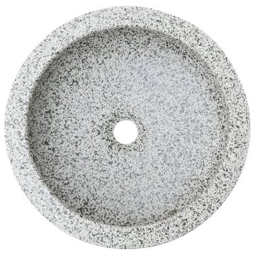 vidaXL Waschbecken Aufsatzwaschbecken Grau Rund Ø41x14 cm Keramik