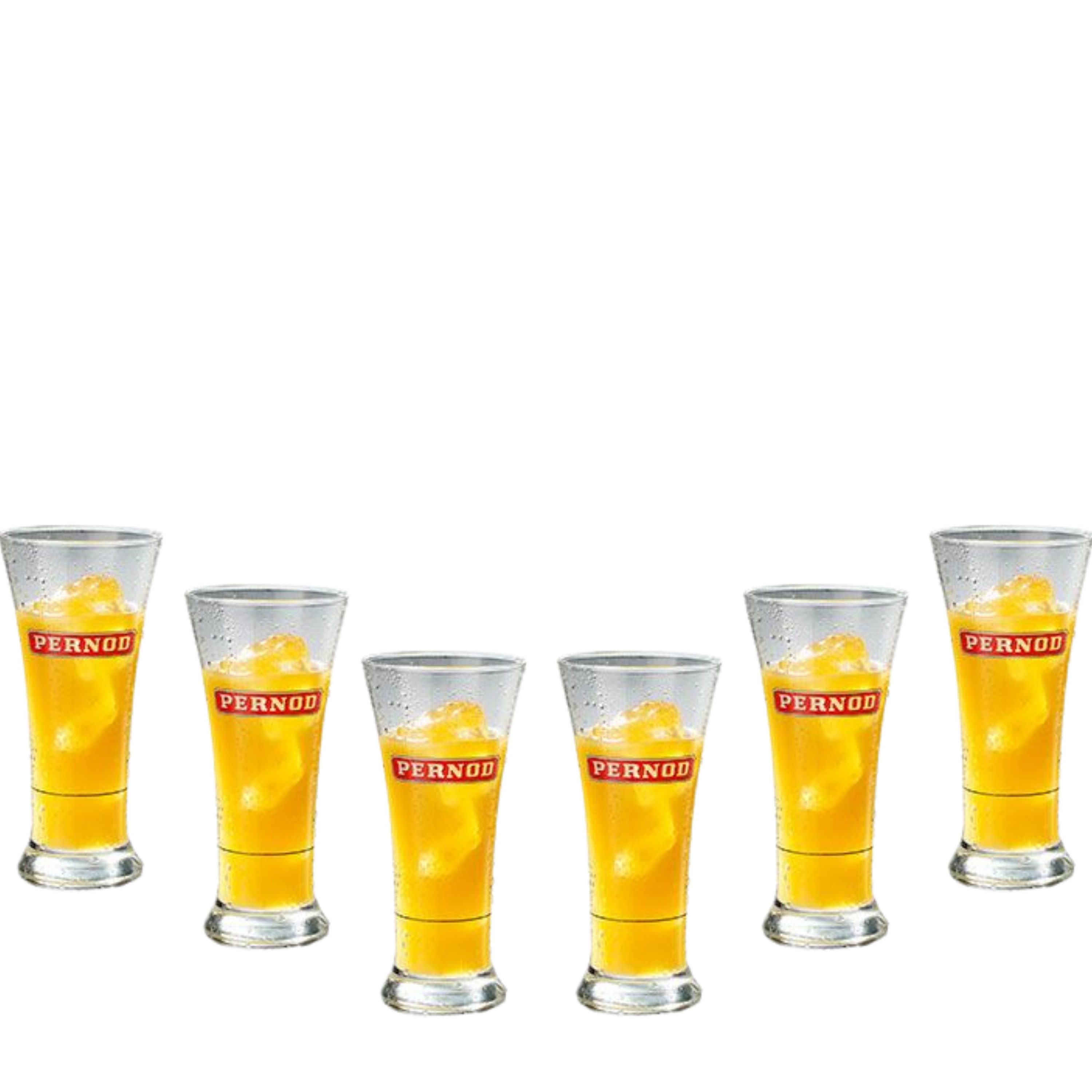 Pernod Gläser-Set 6x Gläser 2cl geeicht Markenglas transparent, 6-tlg.