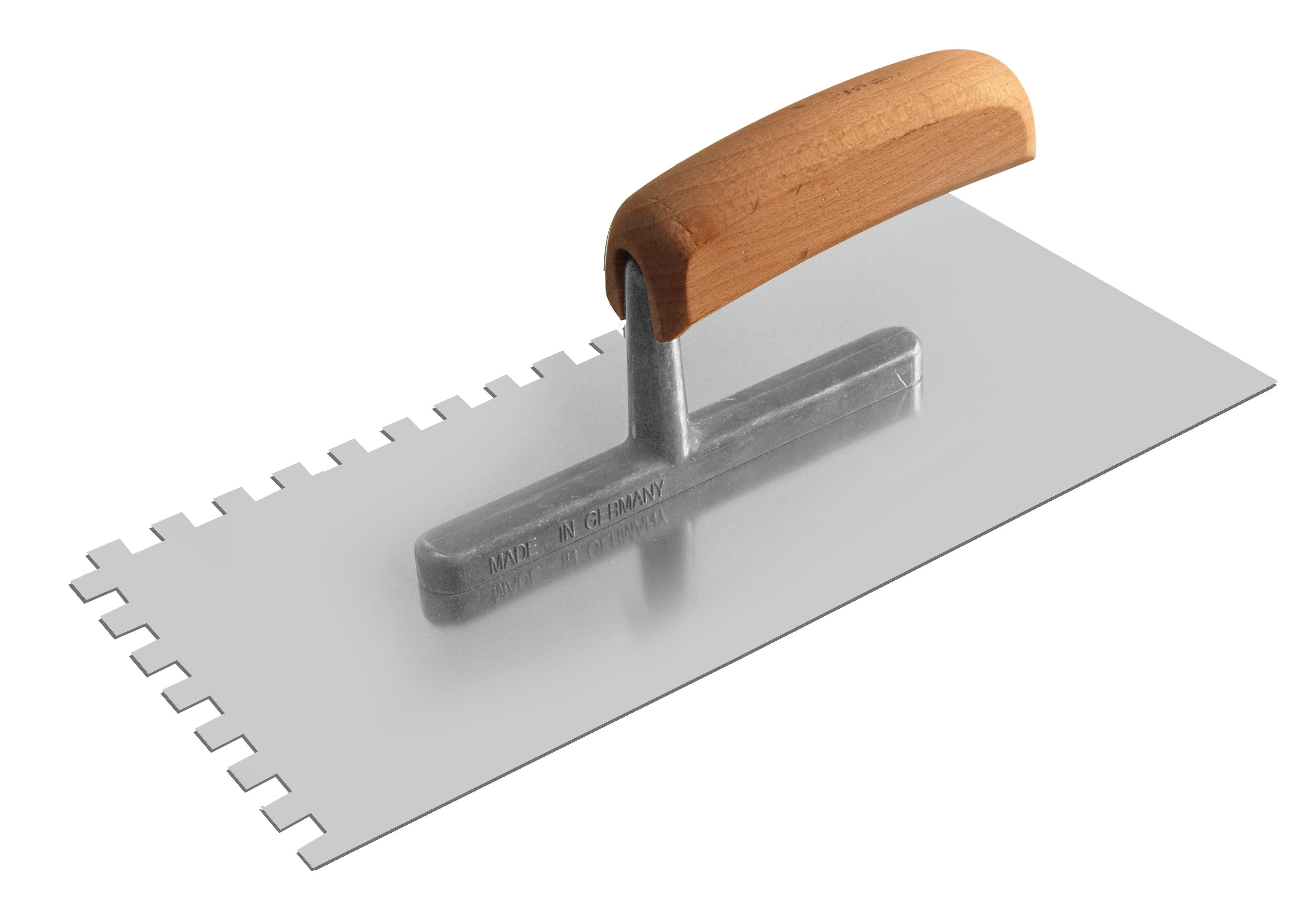 TECTOOL Glättekelle GLÄTTEKELLE E4, ROSTFREI, HOLZ (packung, 1 Kelle) Holzgriff mit rostfreiem Blatt