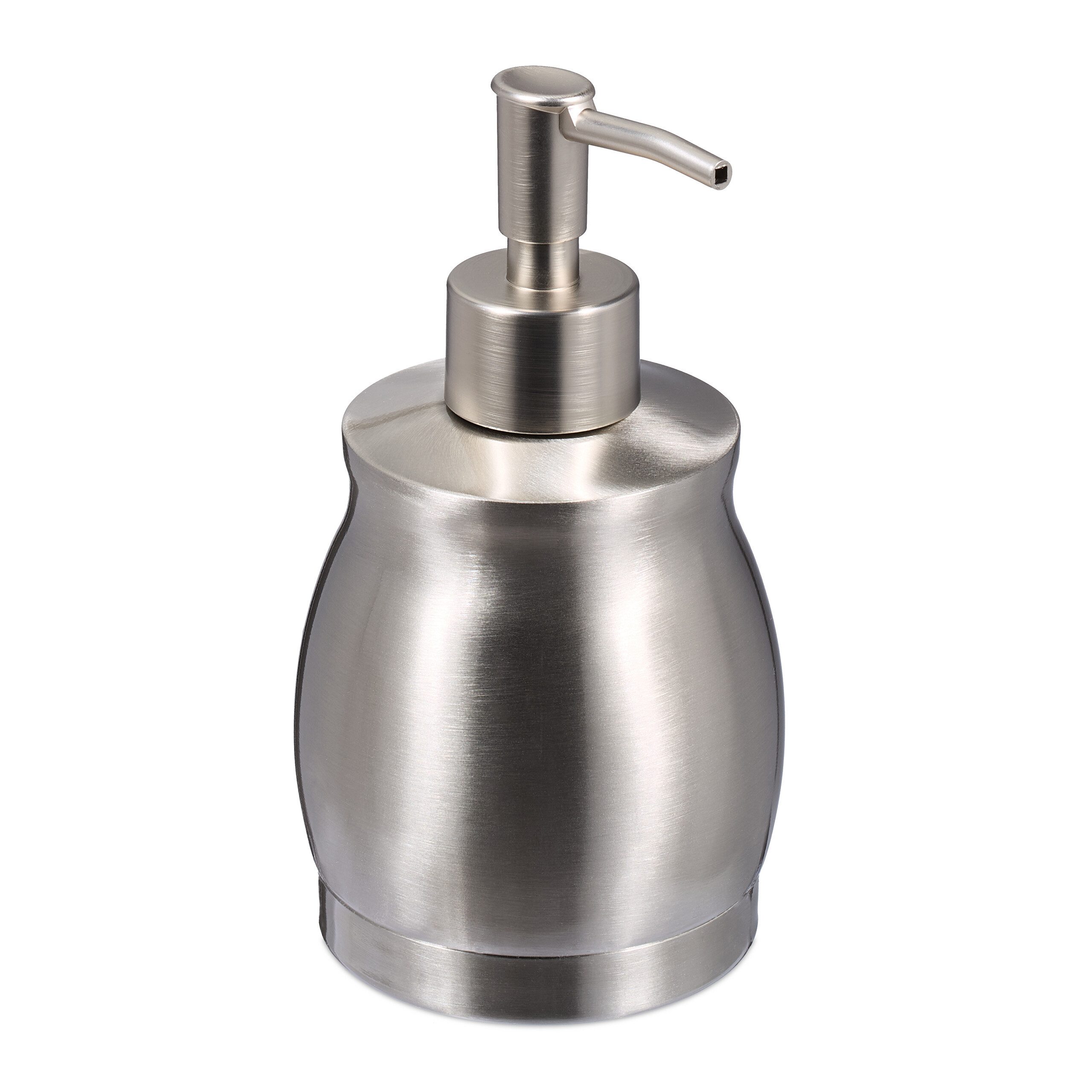 relaxdays Seifenspender Edelstahl 390 ml, (1-tlg), silber günstig online kaufen