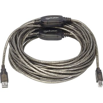 MANHATTAN USB-Kabel USB-Kabel, Rund, mit LED