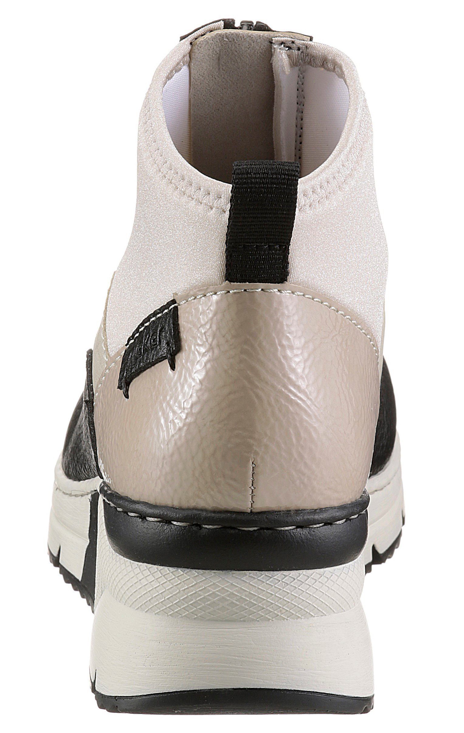 Rieker Schlupfboots Stiefelette, High Top Sneaker mit Reißverschluss auf de günstig online kaufen