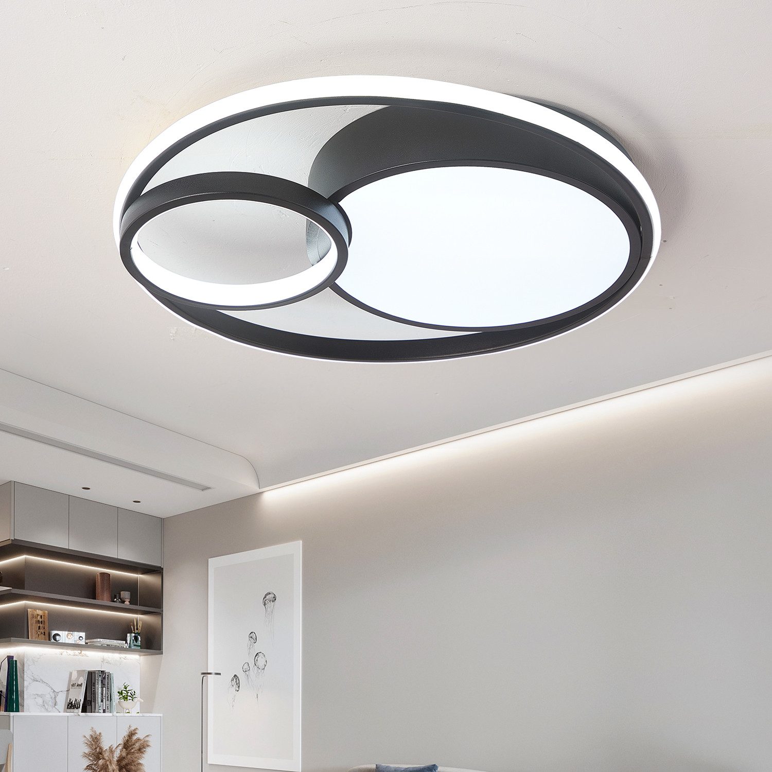 style home LED Deckenleuchte Deckenlampe, dimmbar mit Fernbedienung, 55W, R günstig online kaufen