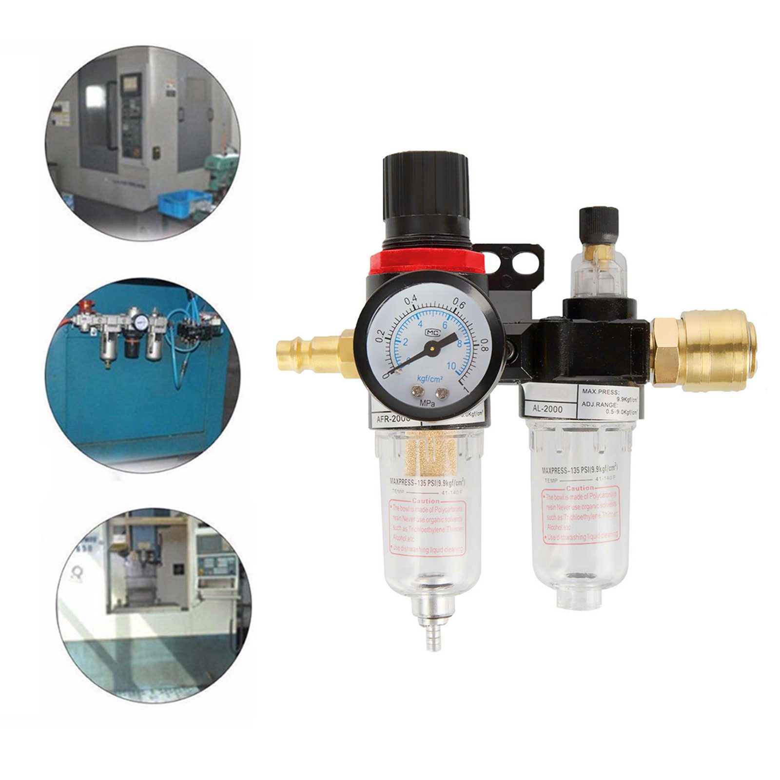 TWSOUL Kompressor 1/4 Zoll Druckluft Druckminderer günstig online kaufen