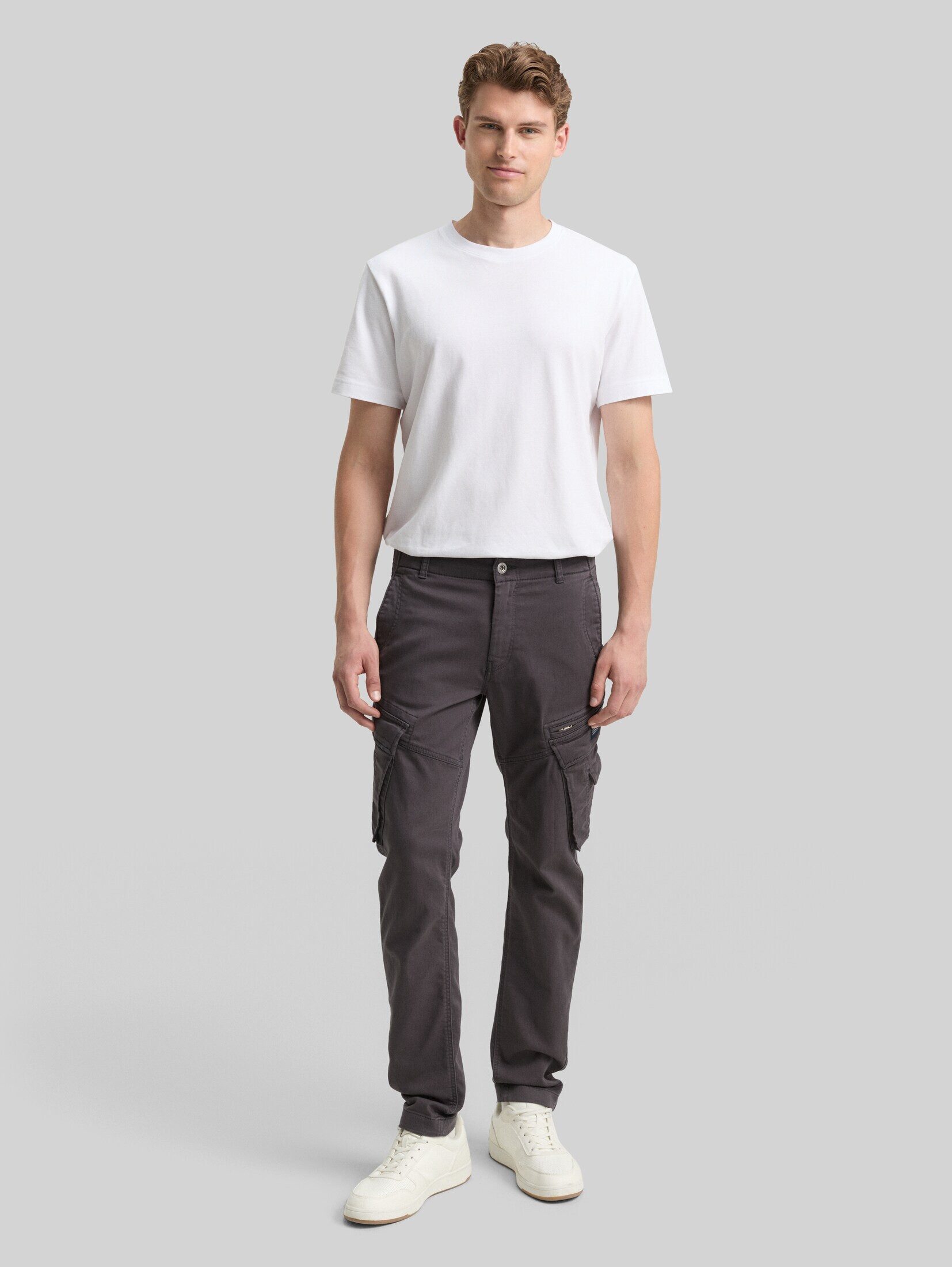 TOM TAILOR Chinohose Hosen & Chino Tapered Cargo Hose mit Stretch