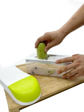 Cheffinger Gemüsehobel Zerkleinerer Multischneider Gemüseschneider Küchenreibe Set, Kunststoff, Edelstahl