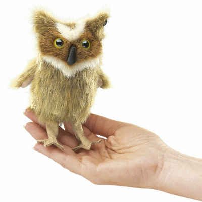 Folkmanis Handpuppen Fingerpuppe Folkmanis Fingerpuppe Vogel, Mini Uhu 2752 (Packung)