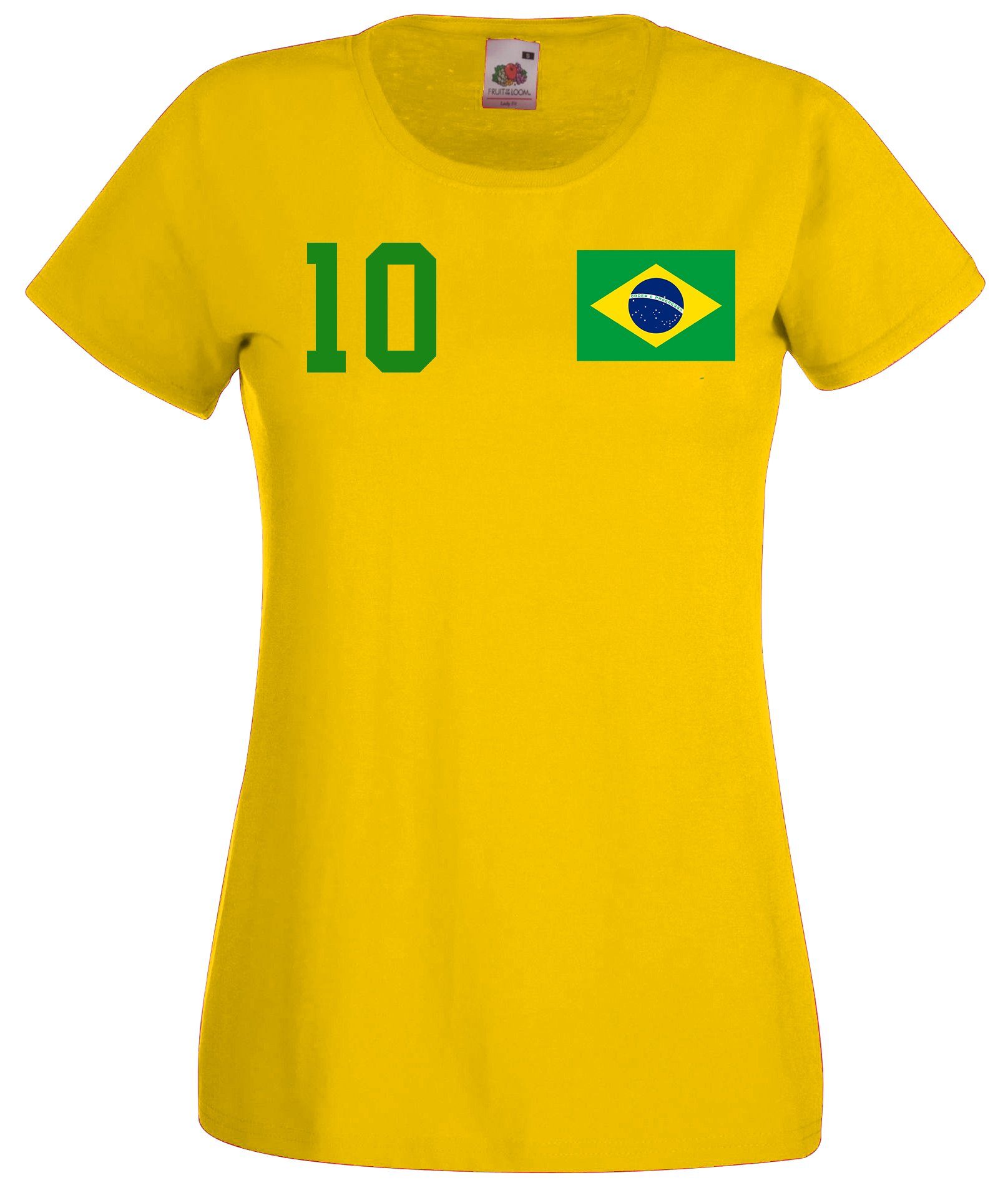 Youth Designz T-Shirt Brasilien Damen T-Shirt mit trendigem Motiv