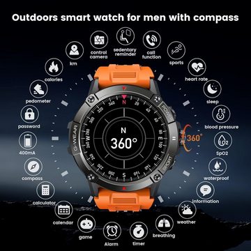NONGAMX Smartwatch (1,54 Zoll, Android, iOS)