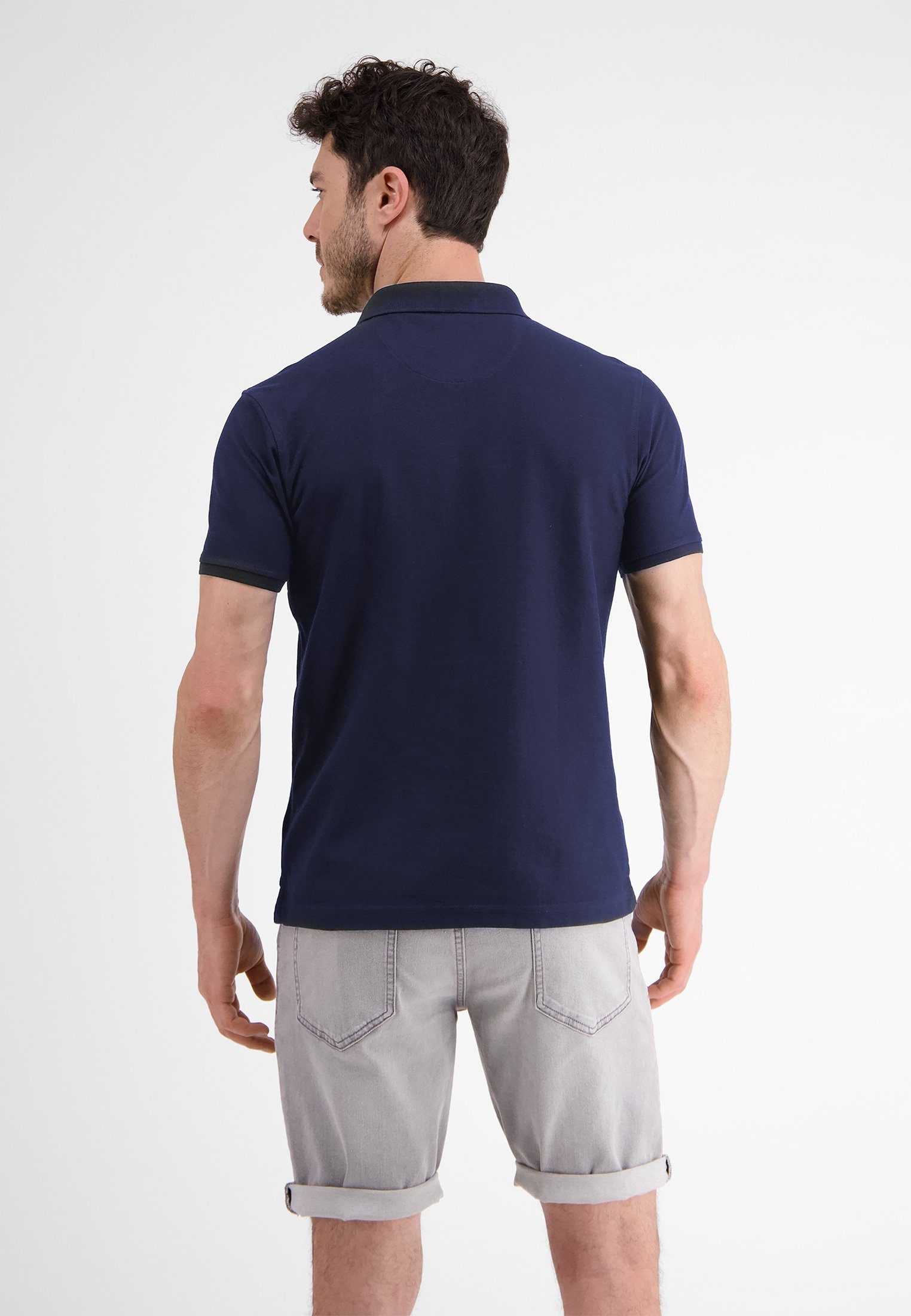 NAVY Dry* LERROS Polostyle Piquéqualität Poloshirt in LERROS *Cool & Klassischer