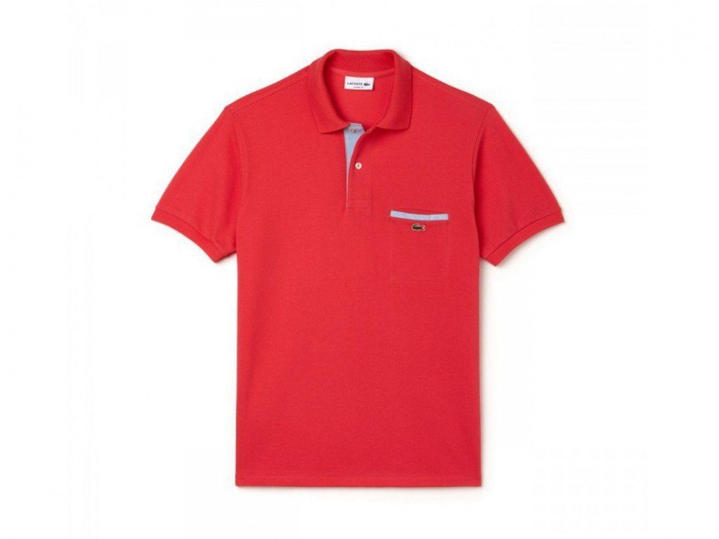 Lacoste Poloshirt OH1981-00 Piqué Classic Fit Gerade geschnitten Rot