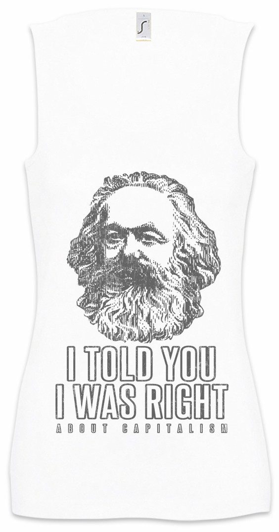 Tanktop I Told You I Was Right Ärmelloses Damen T-Shirt About Capitalism