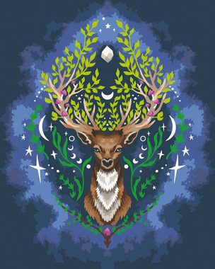 Ravensburger Malen nach Zahlen CreArt, Pixie Cold: Mystic Deer, Made in Europe; FSC® - schützt Wald - weltweit
