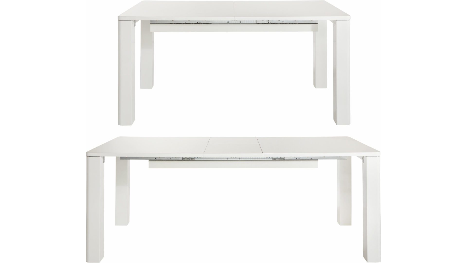 loft24 Esstisch Curtis, Hochglanz Optik mit Tischerweiterung, Länge 160-200 günstig online kaufen