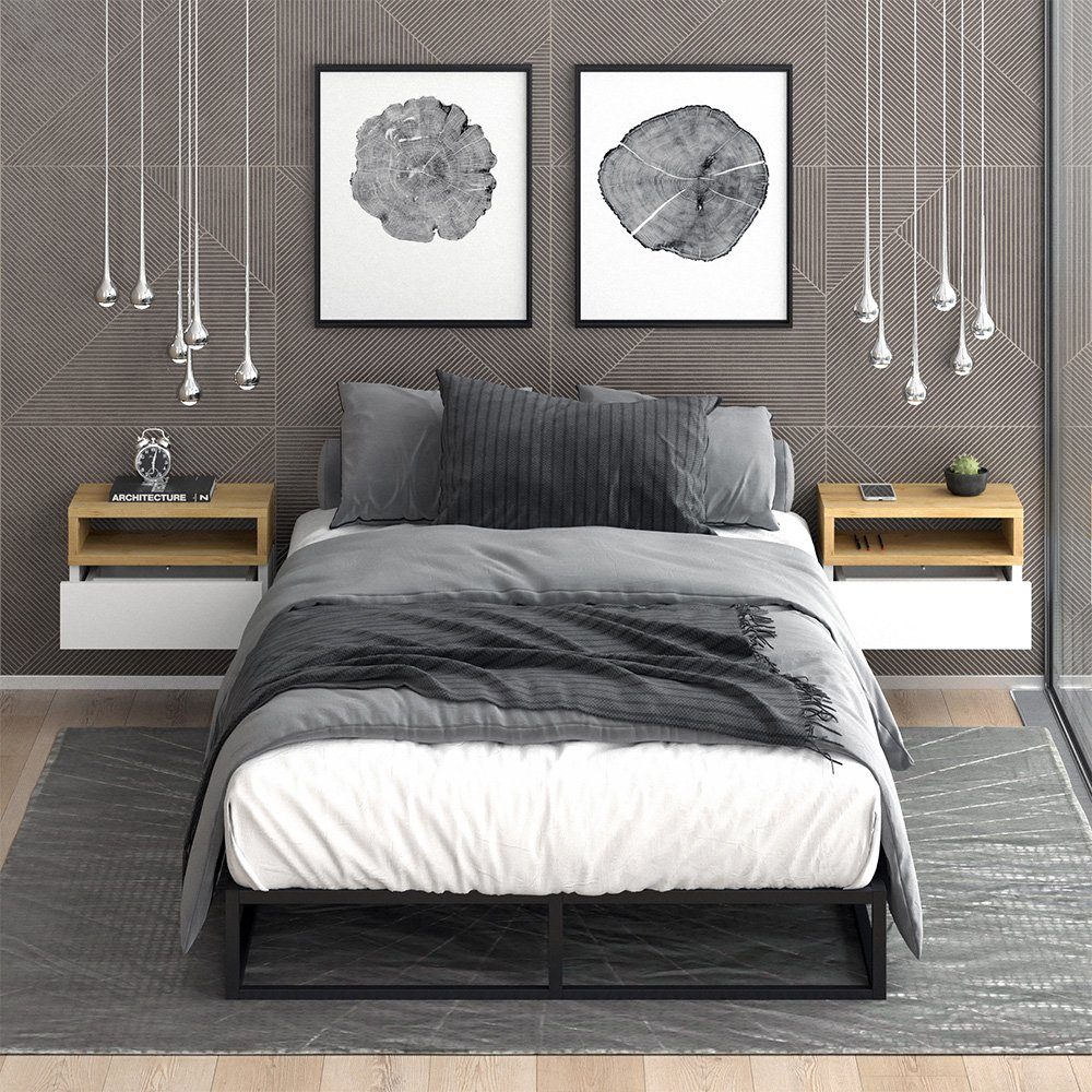 Vicco Nachtschrank Urbano, Goldkraft Eiche, 45 günstig online kaufen