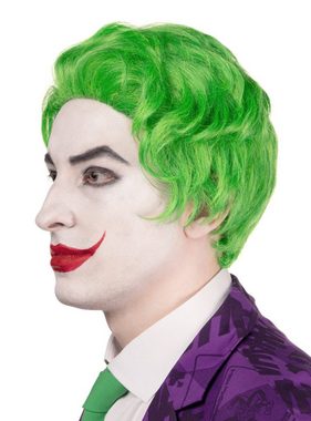 Metamorph Kostüm-Perücke Joker Clown Perücke Jack für Halloween Karneval, Hochwertige, grüne Perücke des Clowns aus dem früheren Kinofilm